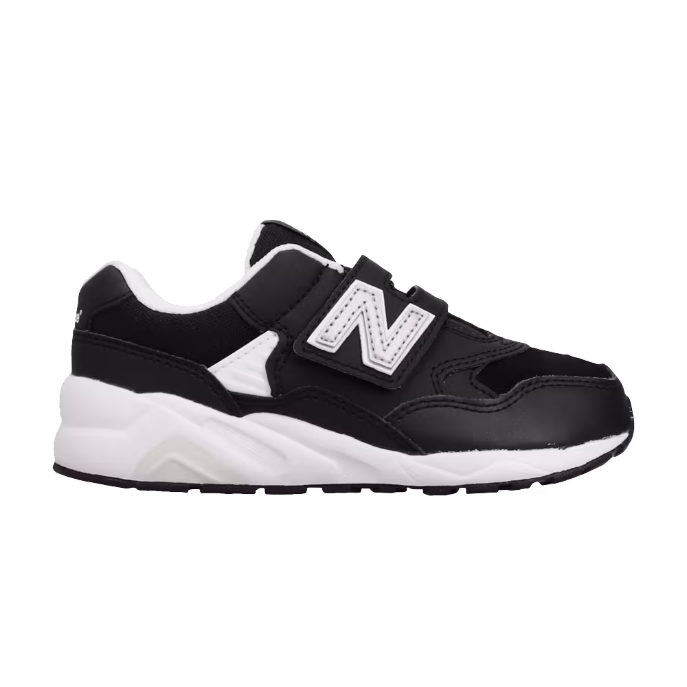 New Balance 580 Kids Wide Black White Silver