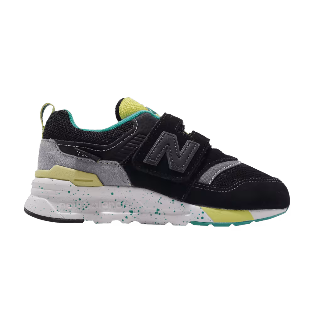 New Balance 997 Little Kids Wide Black Green