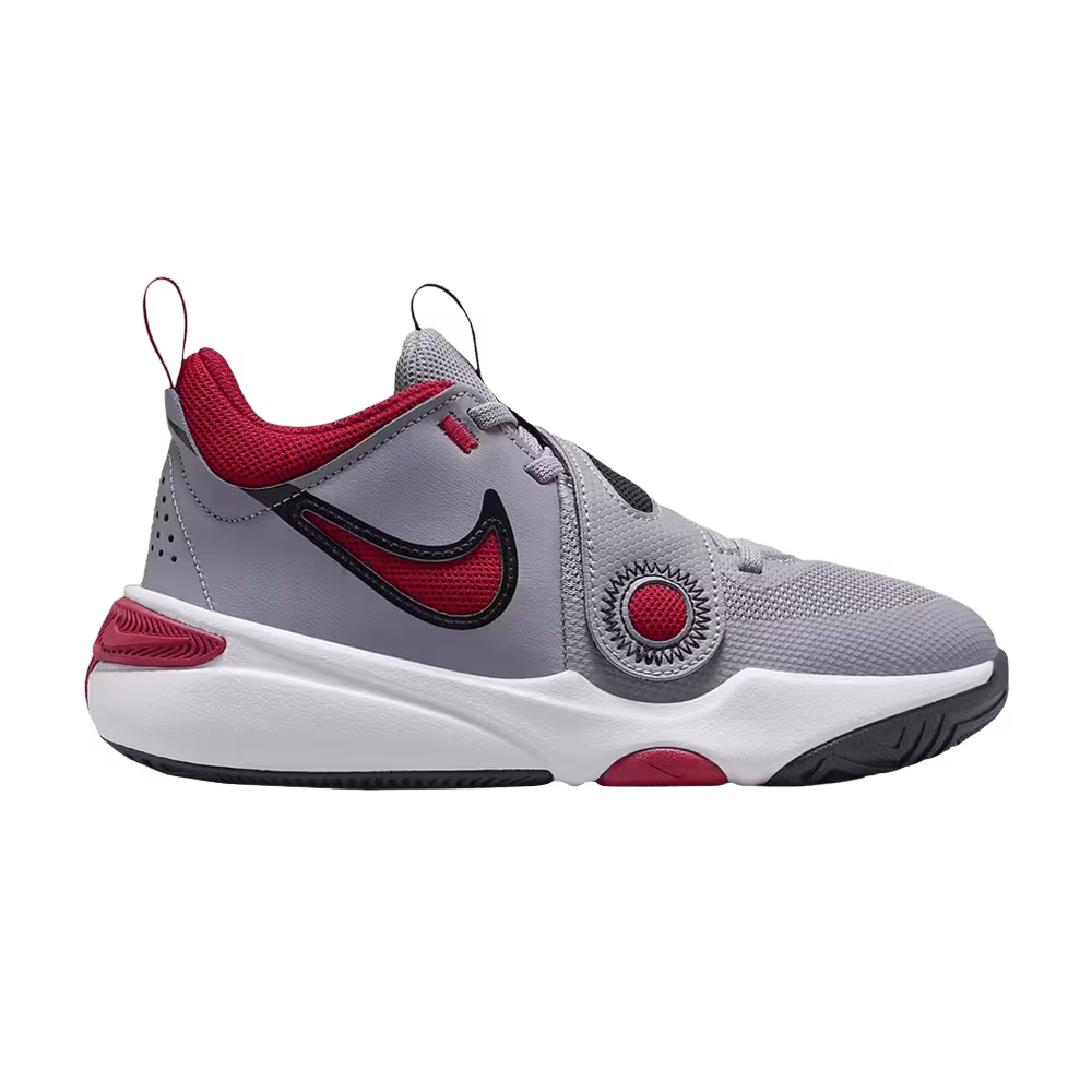 Nike Team Hustle D 11 GS Cement Grey/Black/White/Gym Red