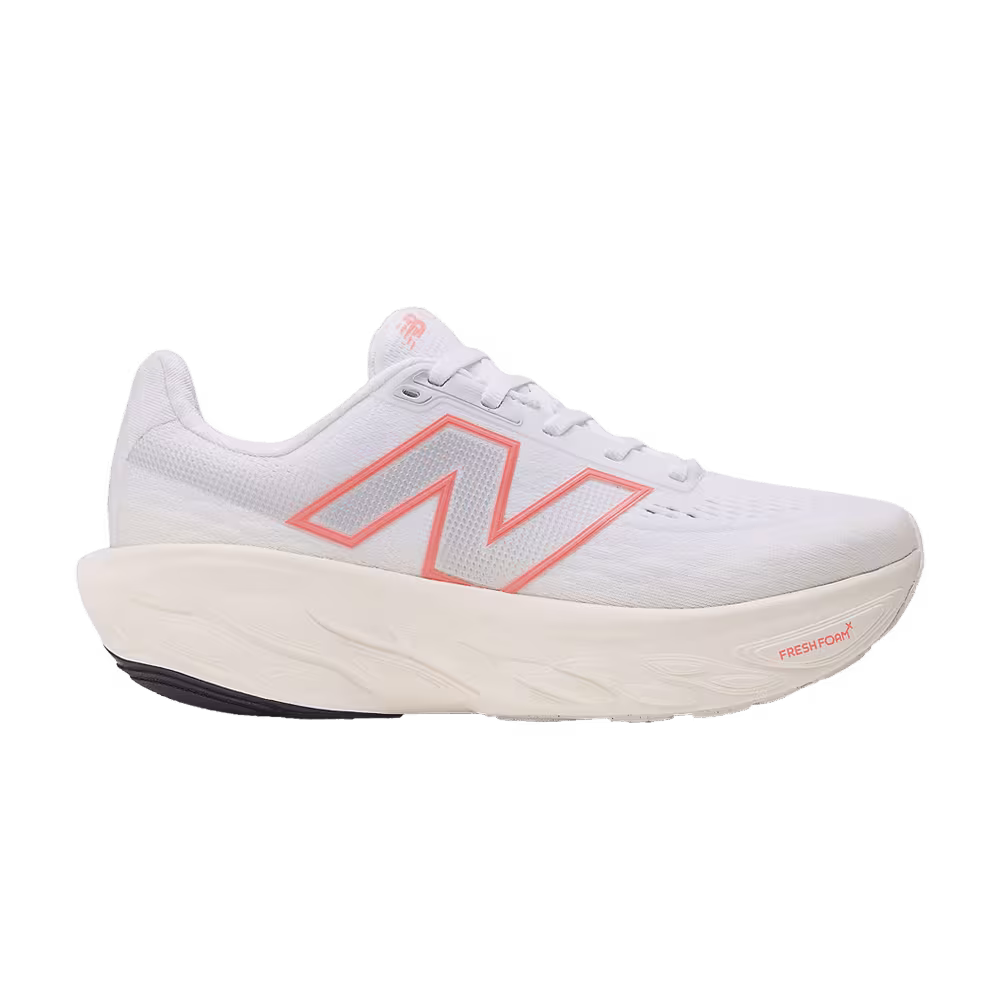 New Balance Women's Fresh Foam X 1080v14 Wide White Urgent Red