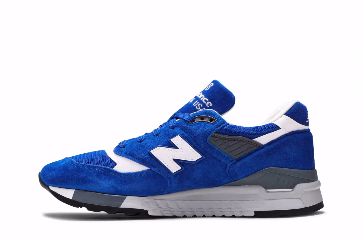 New Balance 998 Made in USA Suede Pack - Royal Blue, view 4
