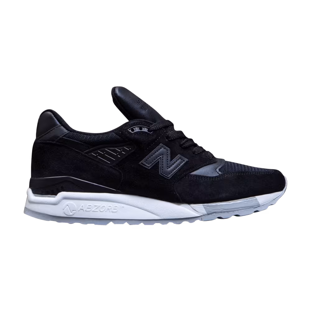 New Balance 998 Made in USA Black White Grey