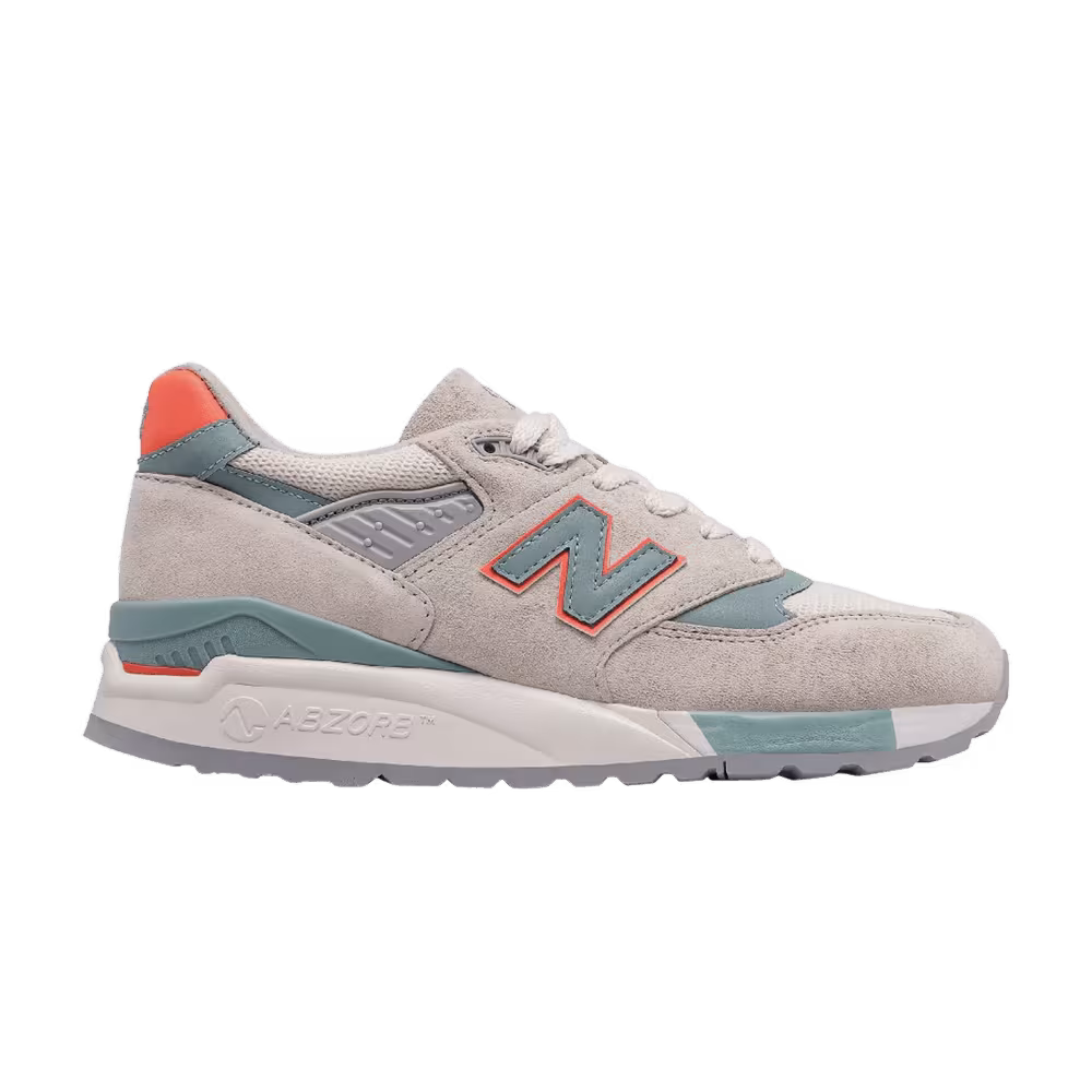 New Balance Women's 998 Made in USA Sea Salt Storm Blue