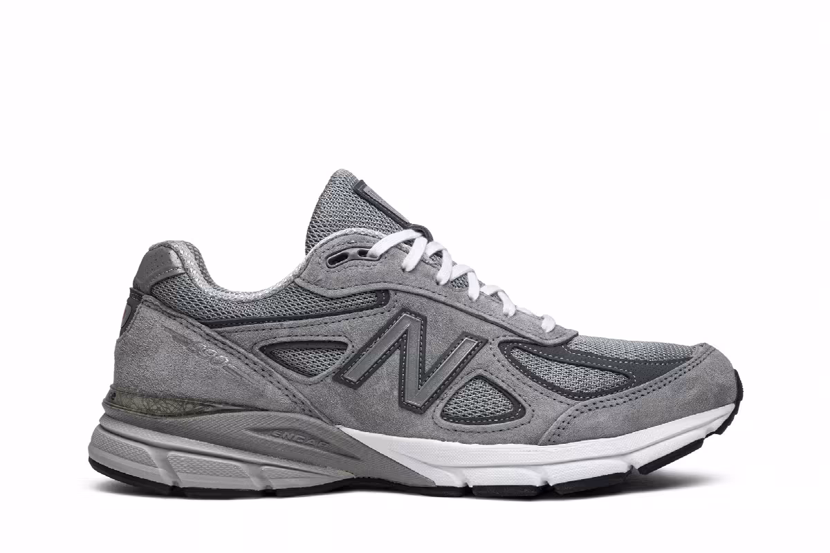 New Balance 990v4 Made In USA 2E Wide Castlerock, view 2