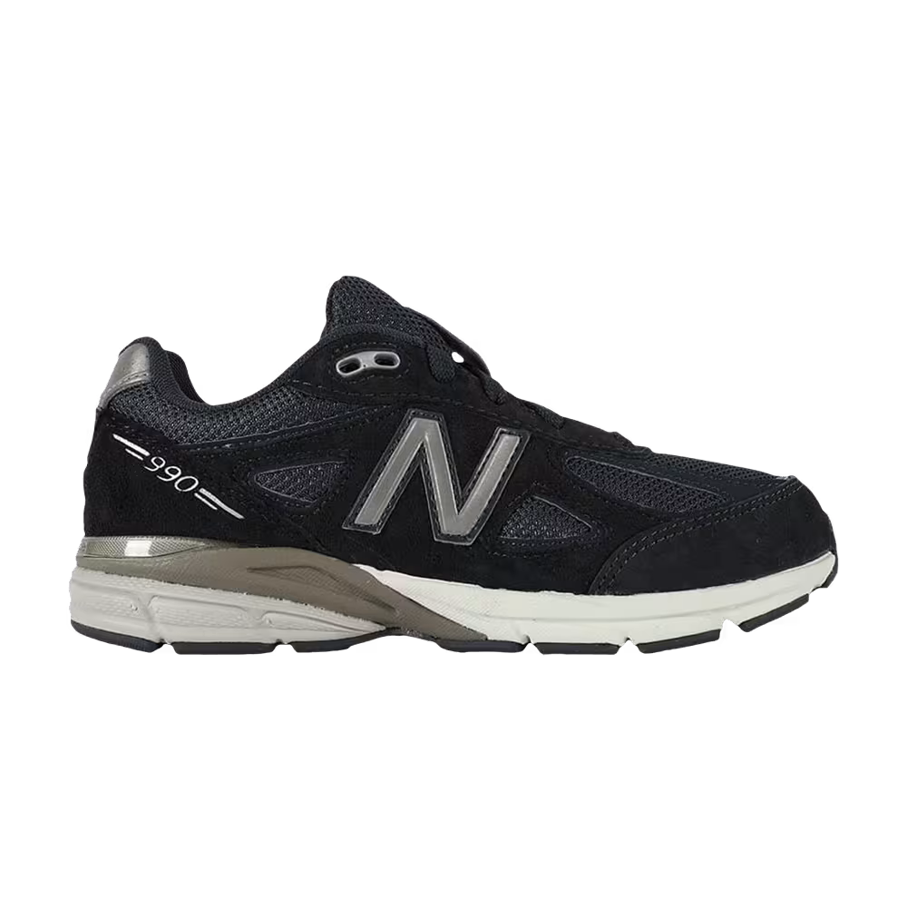 New Balance 990v4 Little Kid Navy Silver 2016