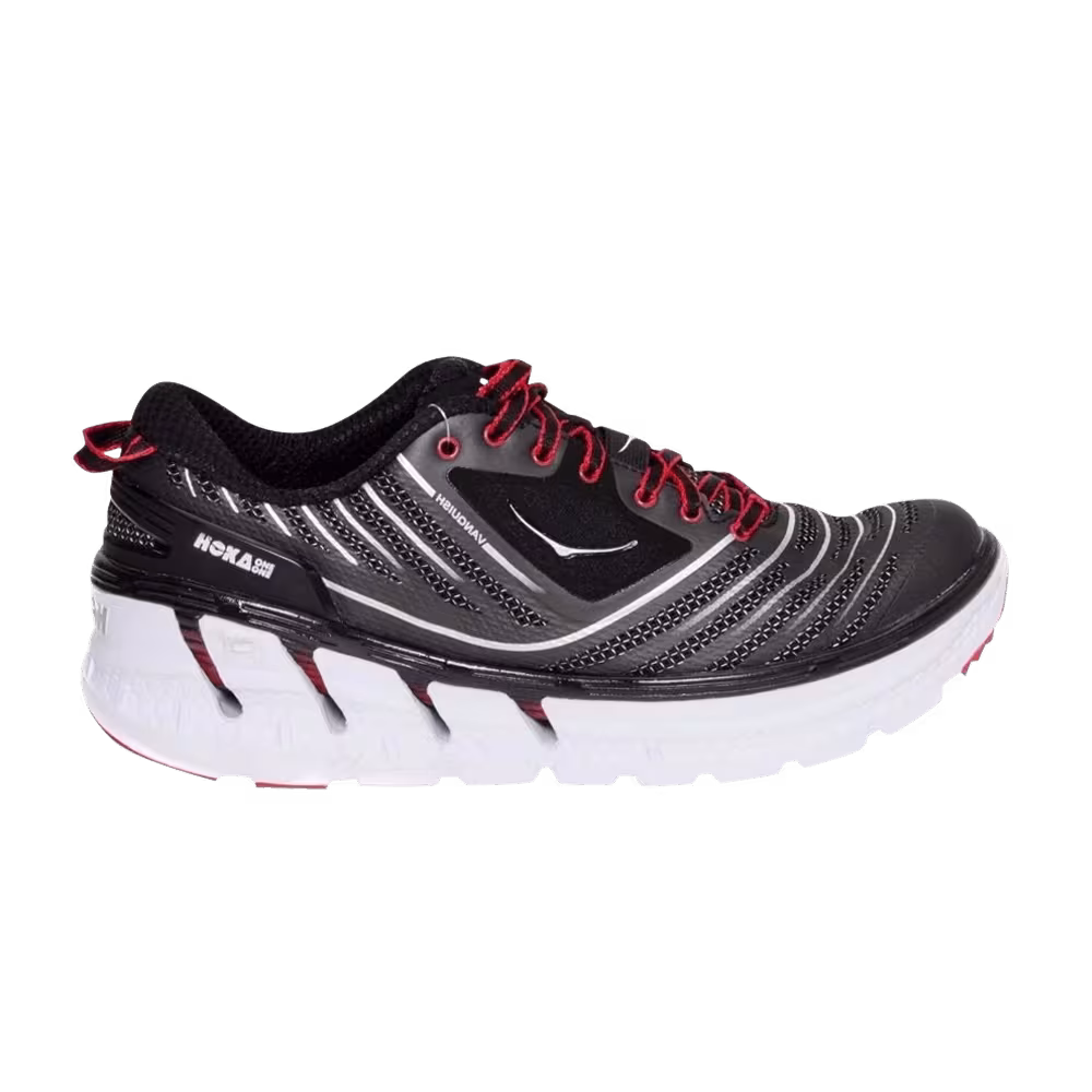 HOKA Vanquish Black True Red