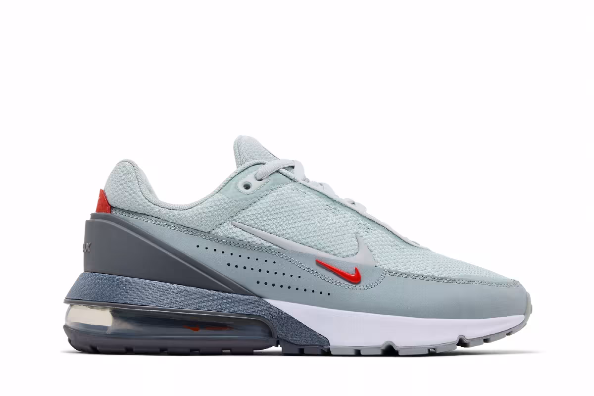 Nike Air Max Pulse Light Silver Picante Red, view 2