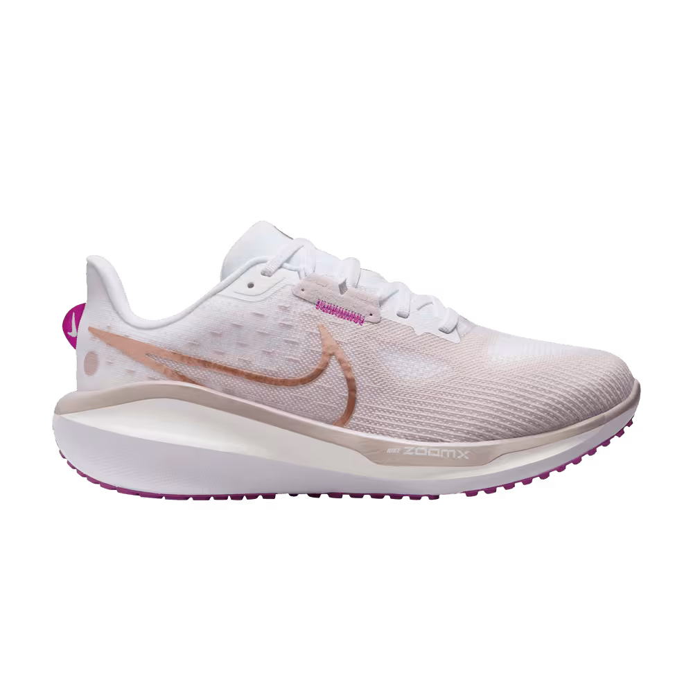 Nike Women's Vomero 17 Wide Platinum Violet Metallic Red Bronze