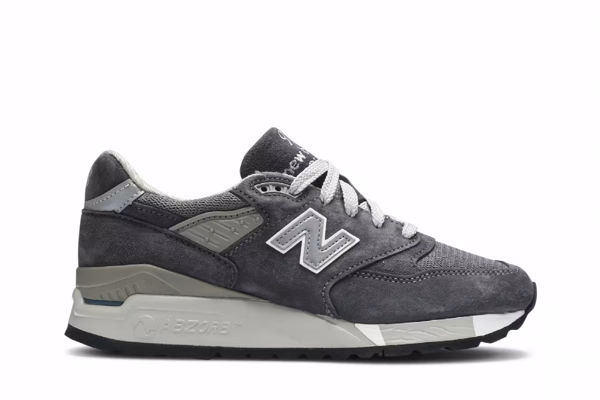 New Balance Women's 998 Made in USA Charcoal, view 2