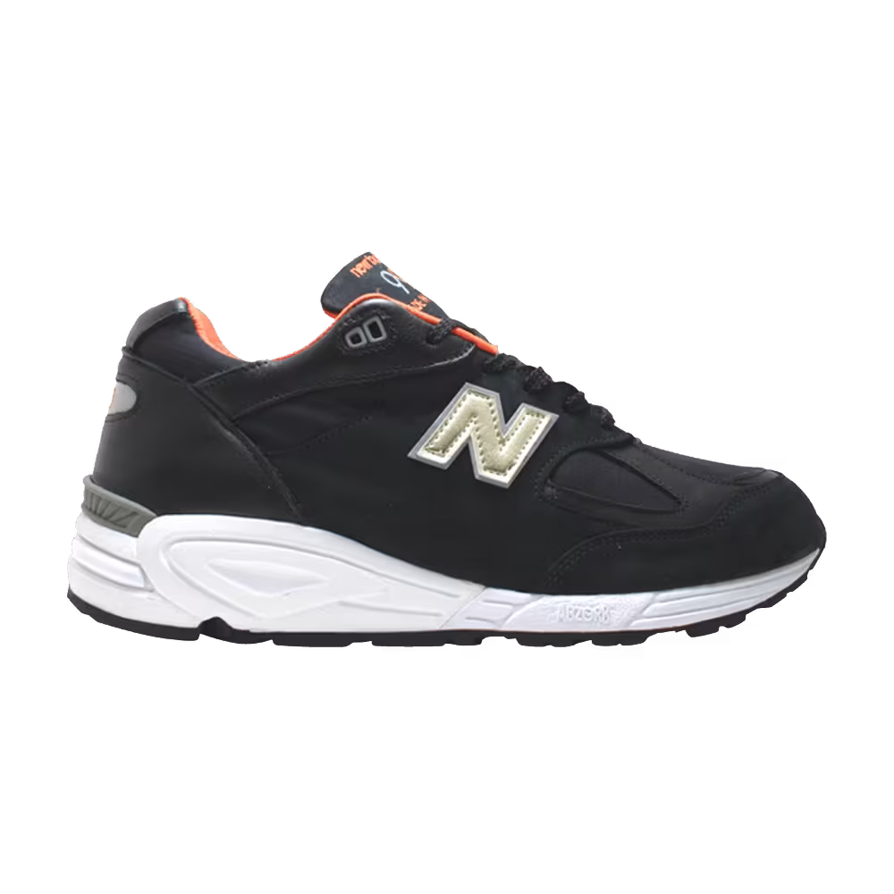 Hanon x Schoeller Technologies x New Balance 990v2 Made in England Black Orange