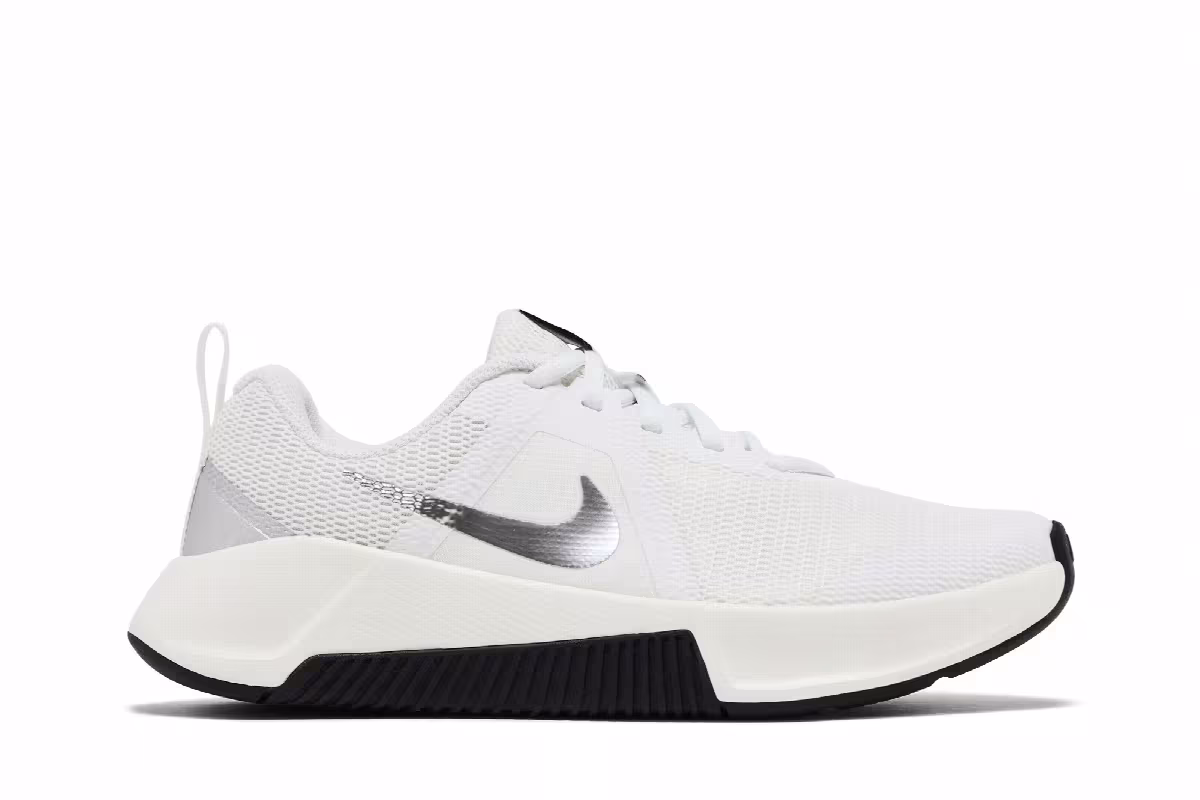 Nike Women's MC Trainer 3 Premium Summit White Metallic Silver, view 2