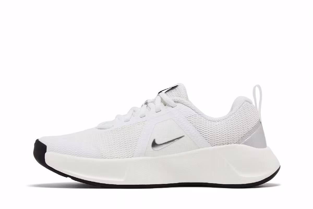 Nike Women's MC Trainer 3 Premium Summit White Metallic Silver, view 4