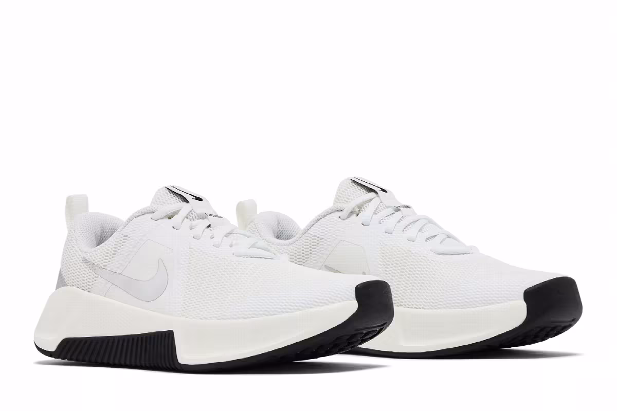 Nike Women's MC Trainer 3 Premium Summit White Metallic Silver, view 9