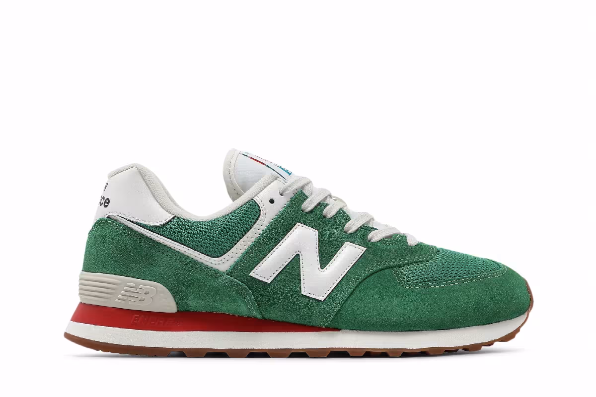 New Balance 574 Rainbow Pack - Varsity Green, view 2