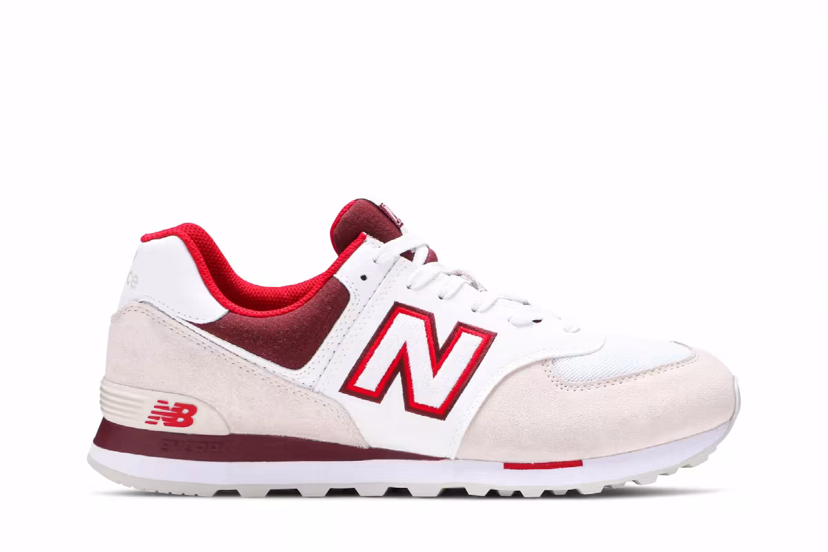 New Balance 574 Sky Lite Moonbeam Classic Burgundy, view 2