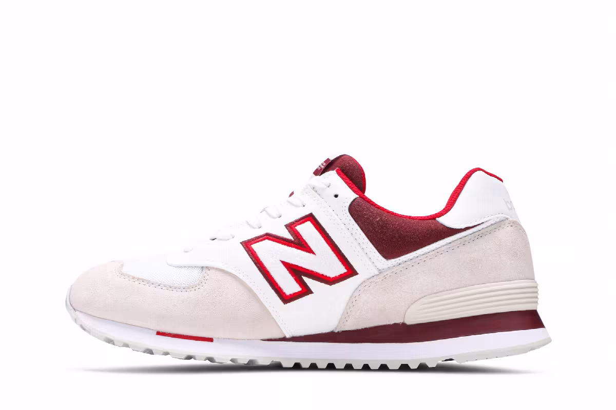 New Balance 574 Sky Lite Moonbeam Classic Burgundy, view 4