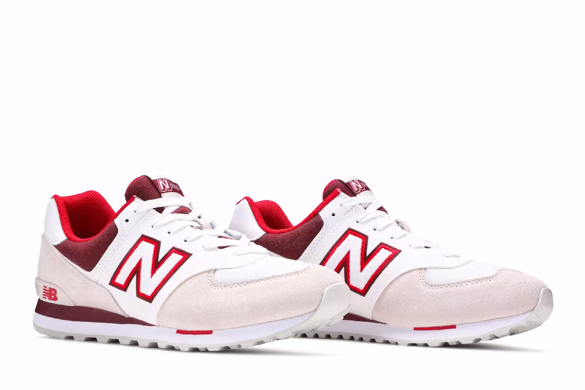 New Balance 574 Sky Lite Moonbeam Classic Burgundy, view 9