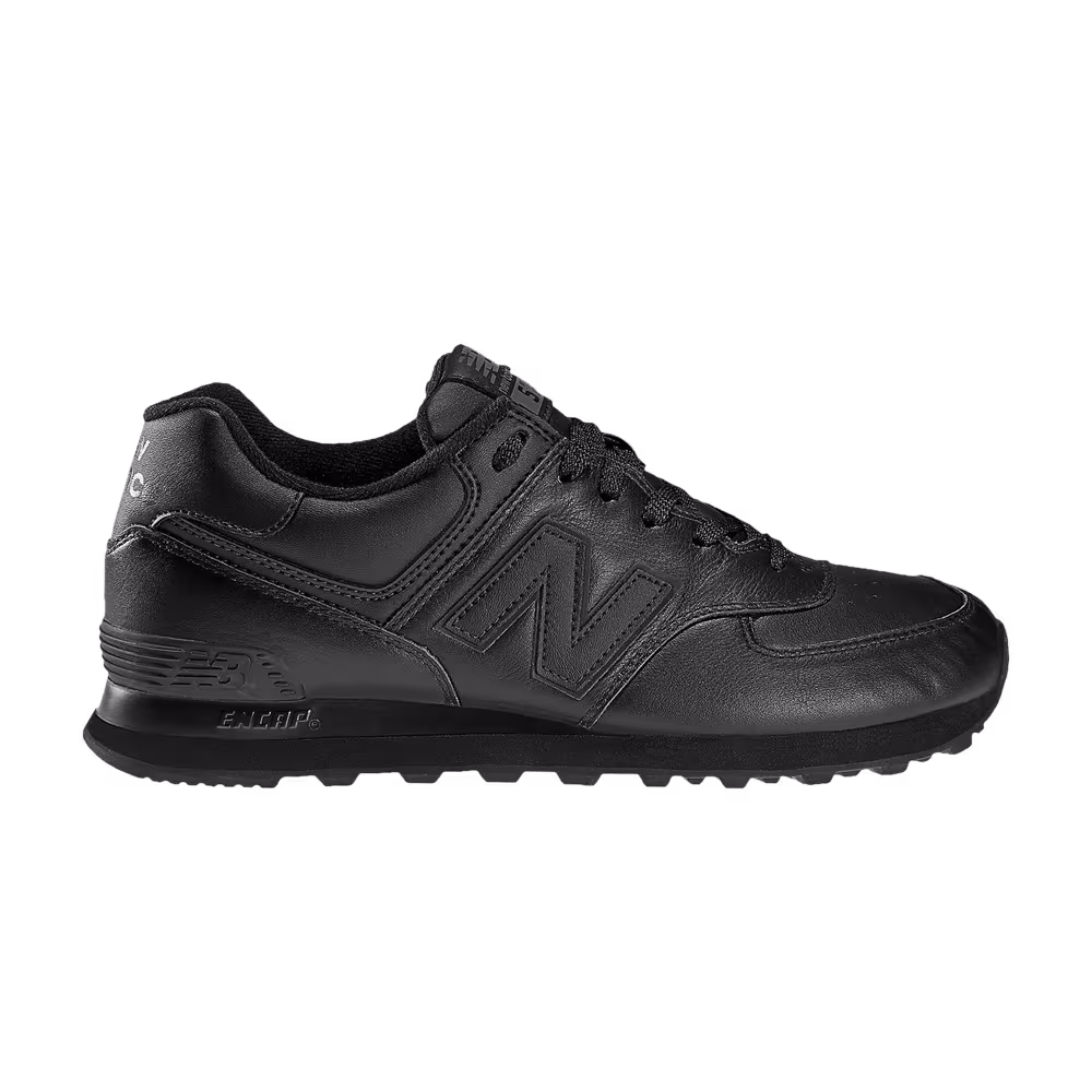 New Balance 574 Triple Black Leather