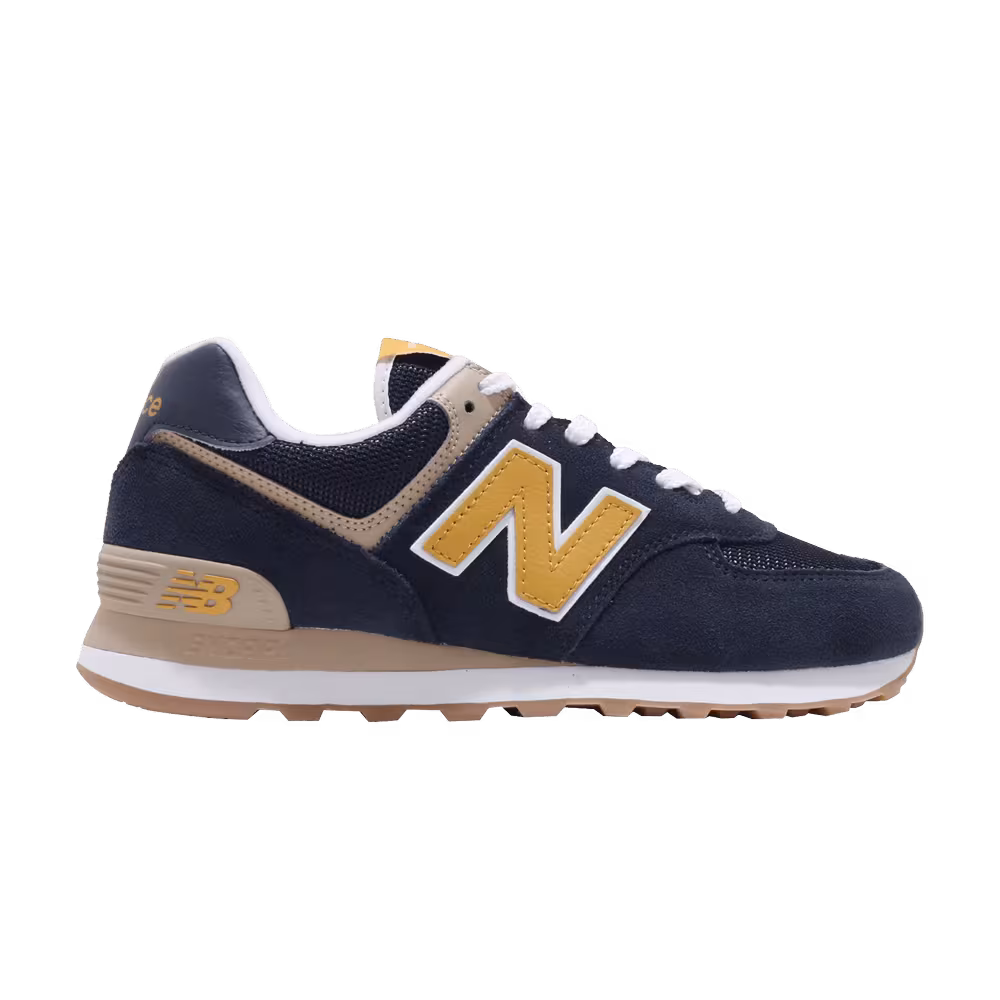 New Balance 574 Navy Yellow