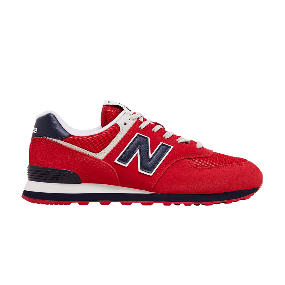 New Balance 574 Red Navy Blue