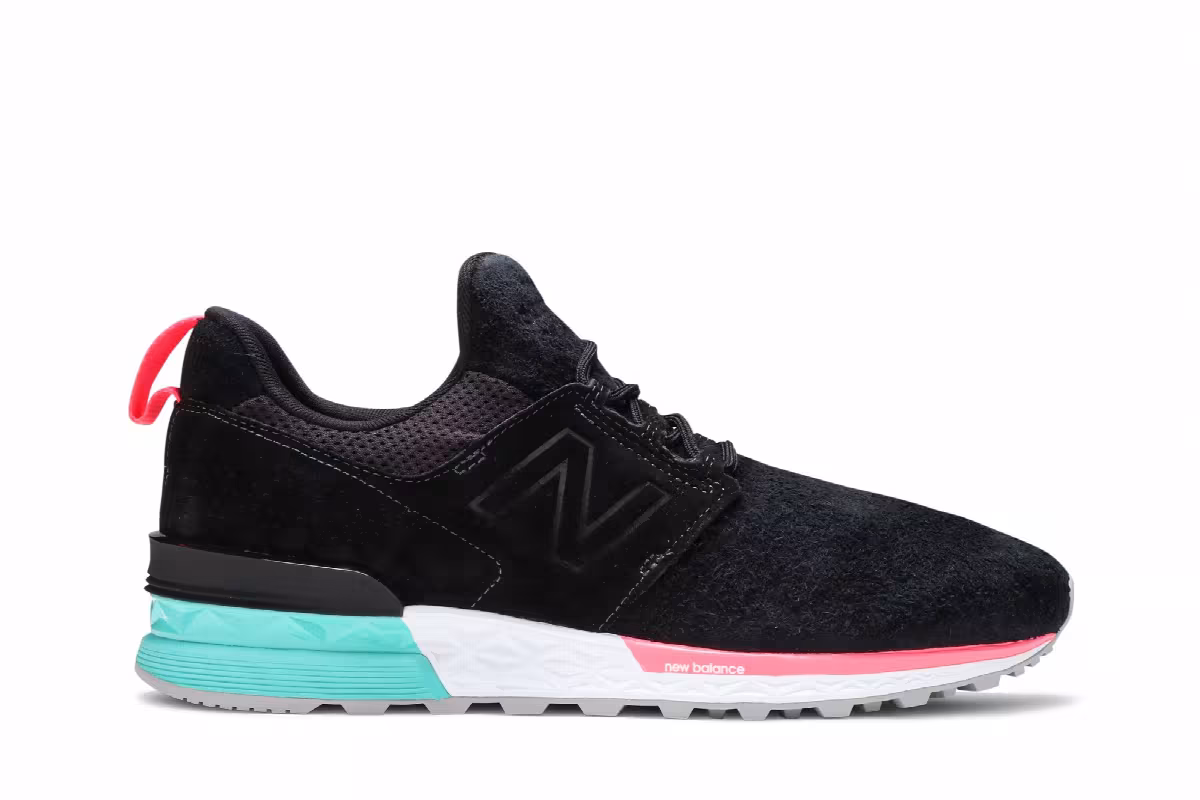 New Balance 574 Sport Black Tidepool, view 2