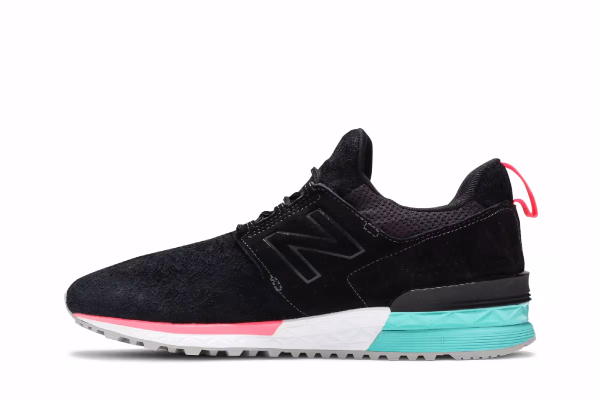 New Balance 574 Sport Black Tidepool, view 4