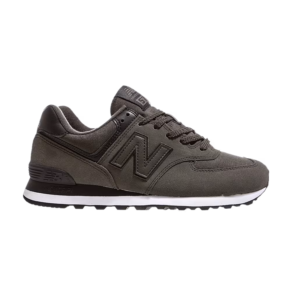 New Balance 574 2E Wide Green Black