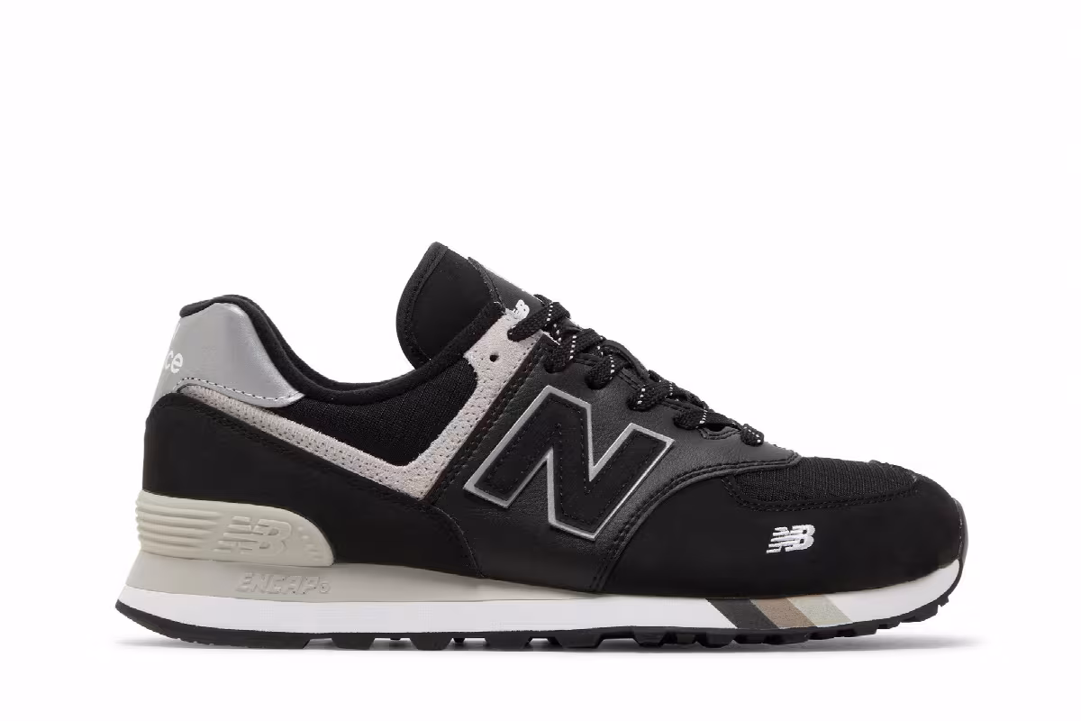 New Balance 574 Black, view 2