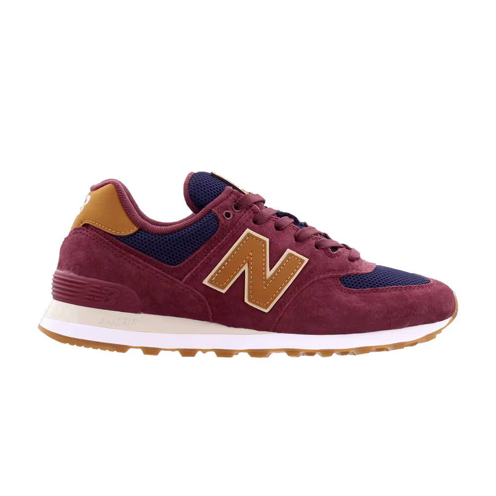 New Balance 574 Maroon Navy