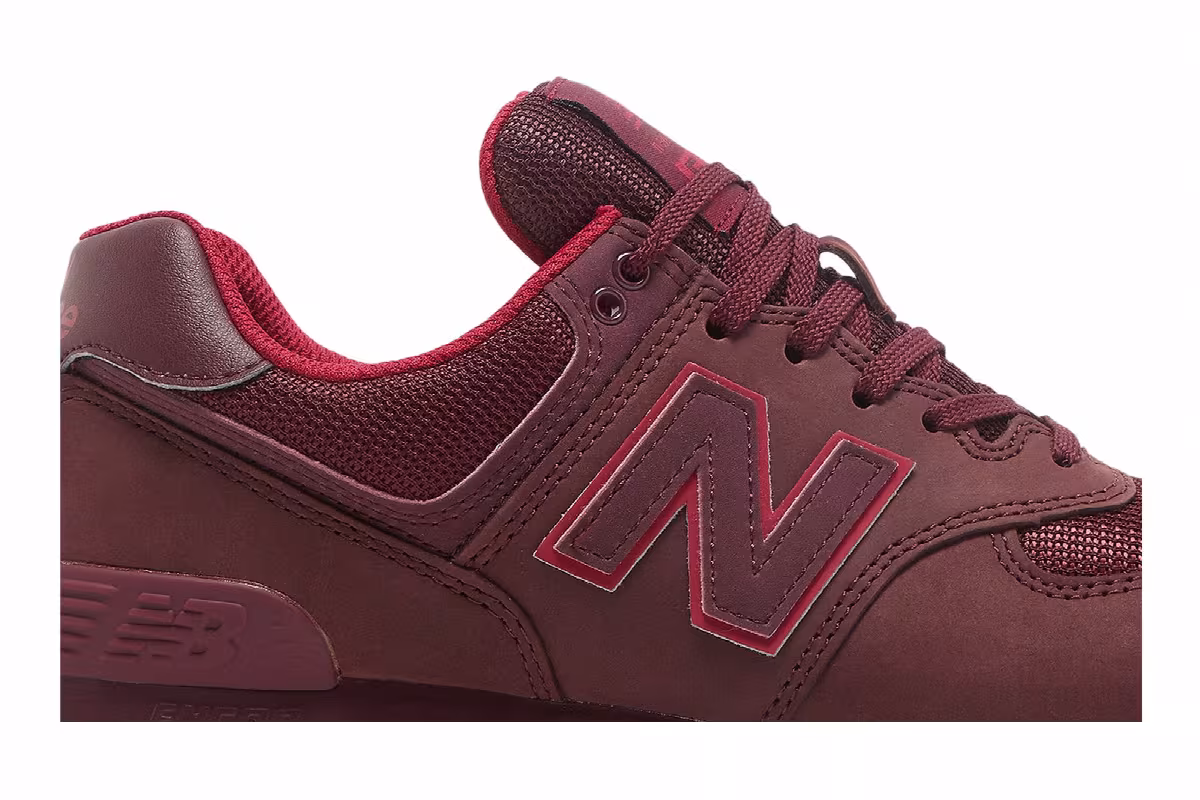 New Balance Women's 574 Burgundy, view 3