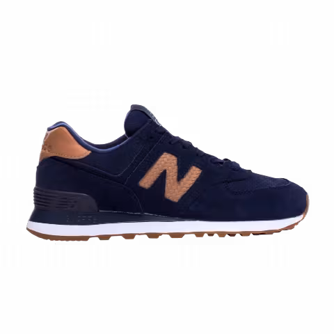 New Balance Wmns 574 Wide 'Woven Logo - Pigment'