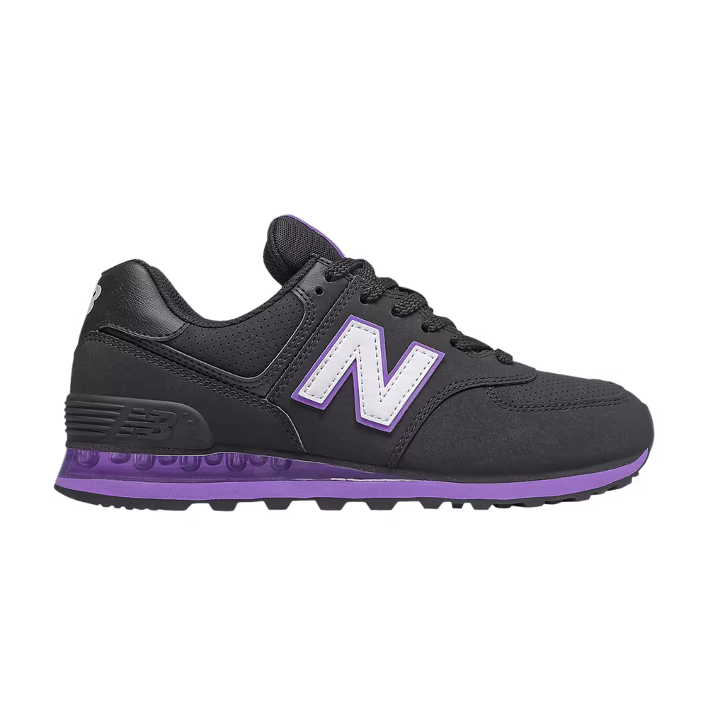 New Balance Women's 574 Black Mirage Violet
