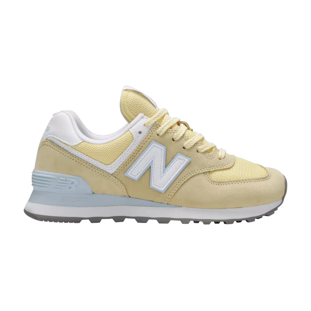 New Balance Women's 574 B Yellow Blue