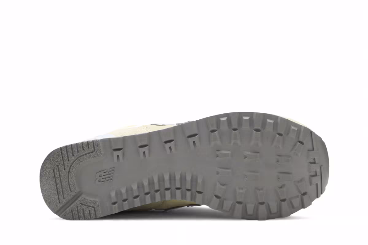 New Balance Women's 574 B Yellow Blue, view 5