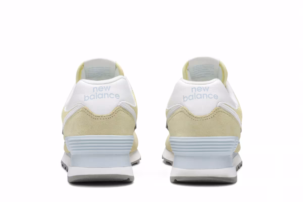 New Balance Women's 574 B Yellow Blue, view 7