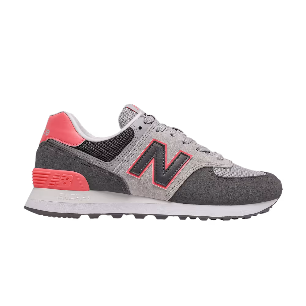 New Balance Women's 574 Tahitian Pink Grey