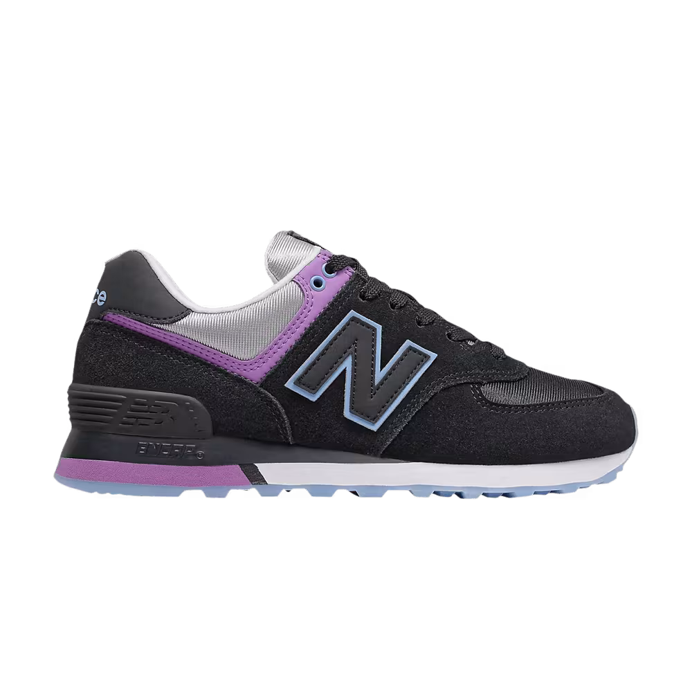 New Balance Women's 574 Black Neo Violet