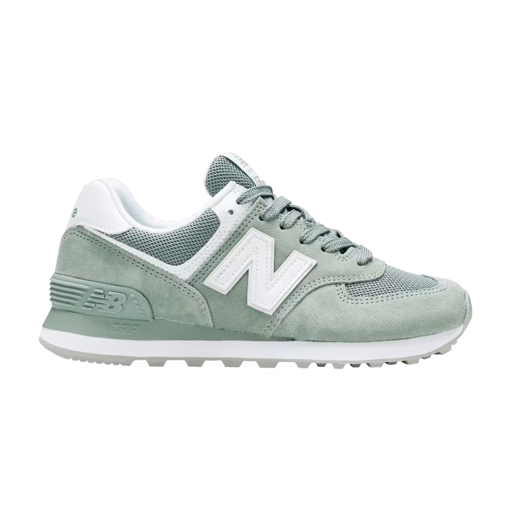 New Balance Women's 574 Green White