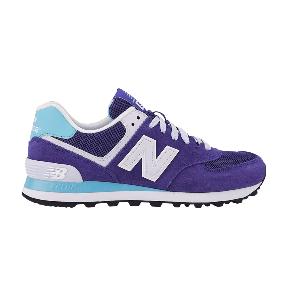 New Balance Women's 574 Wide Purple Blue