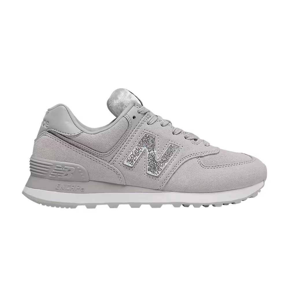 New Balance Women's 574 Crushed Metallic - Rain Cloud