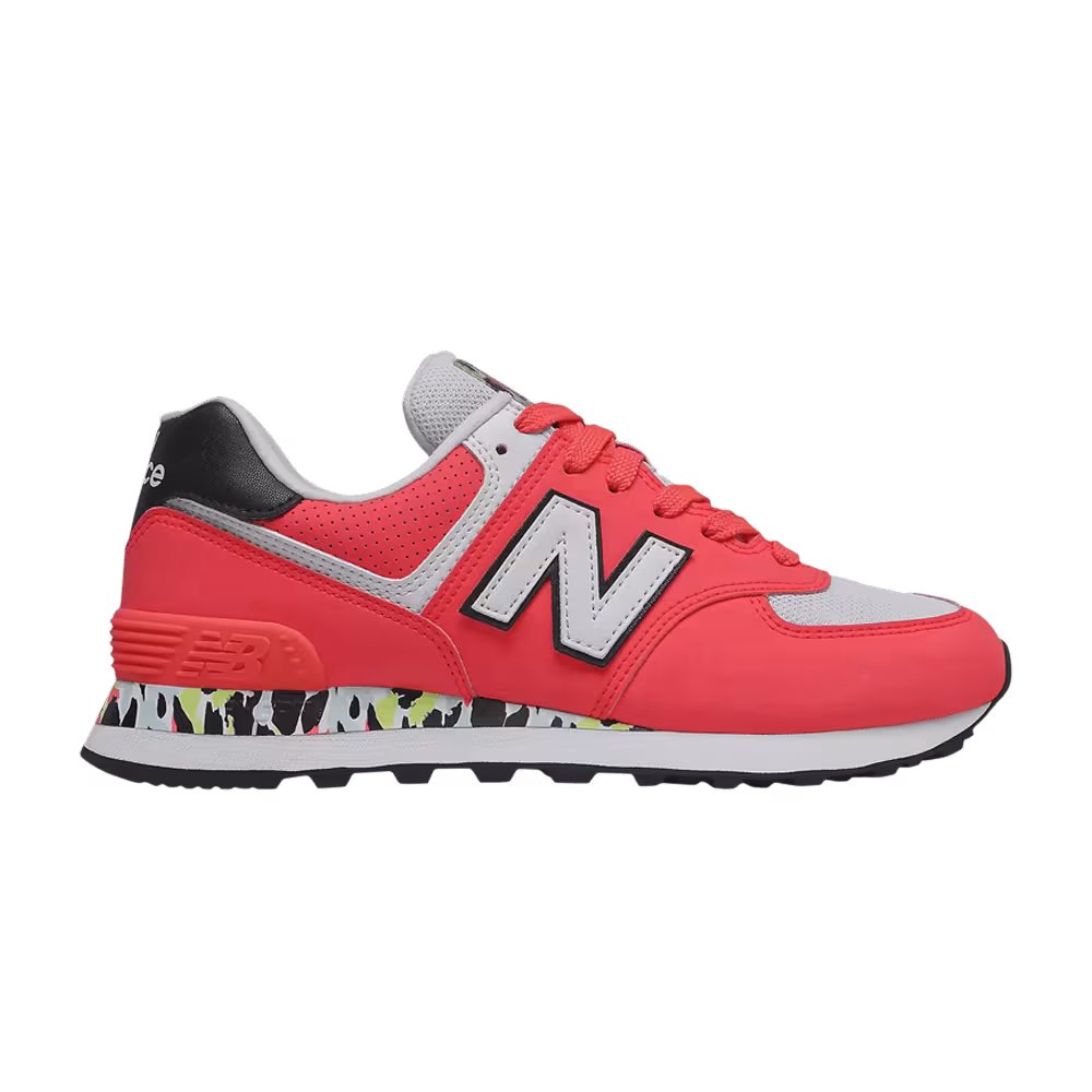 New Balance Women's 574 Vivid Coral Camo