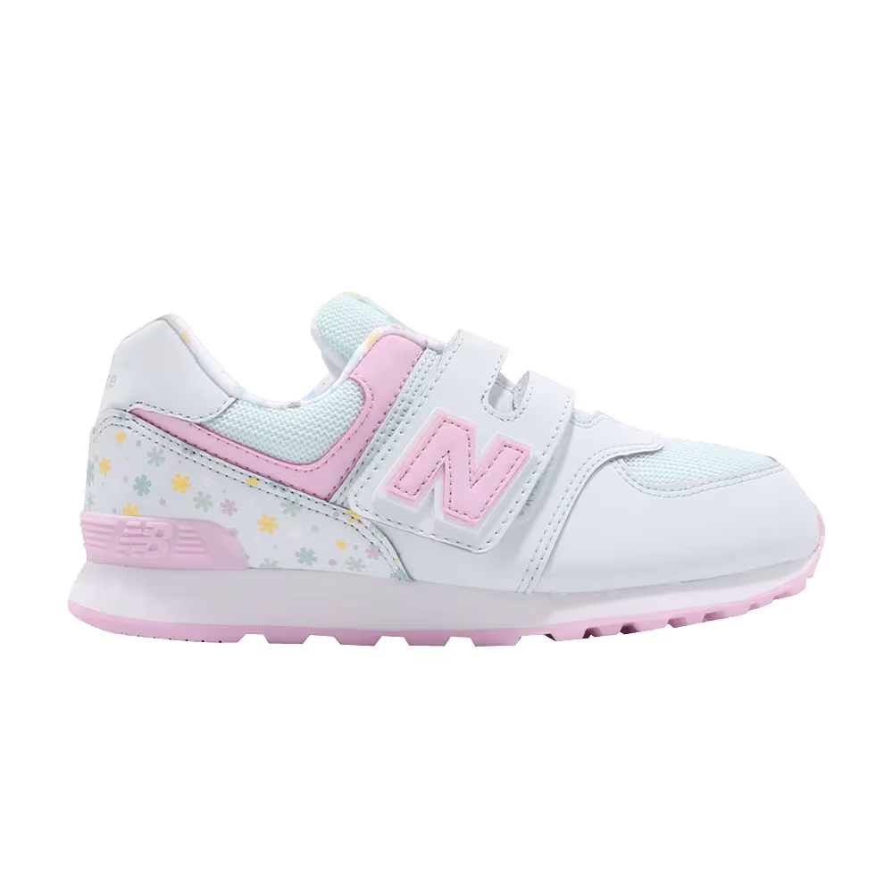New Balance 574 Kids Wide Green Pink