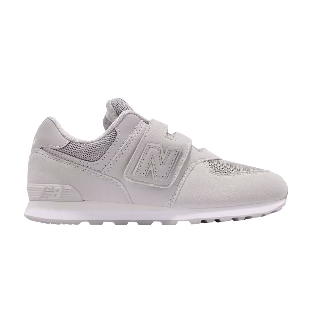 New Balance 574 Wide Kids Grey White