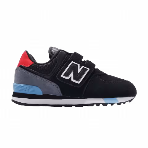 New Balance 574 Kids Wide 'Black White'