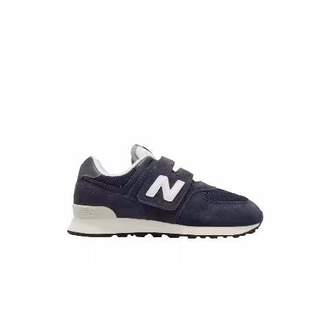 New Balance 574 New-B Hook & Loop Little Kid Wide 'Navy'
