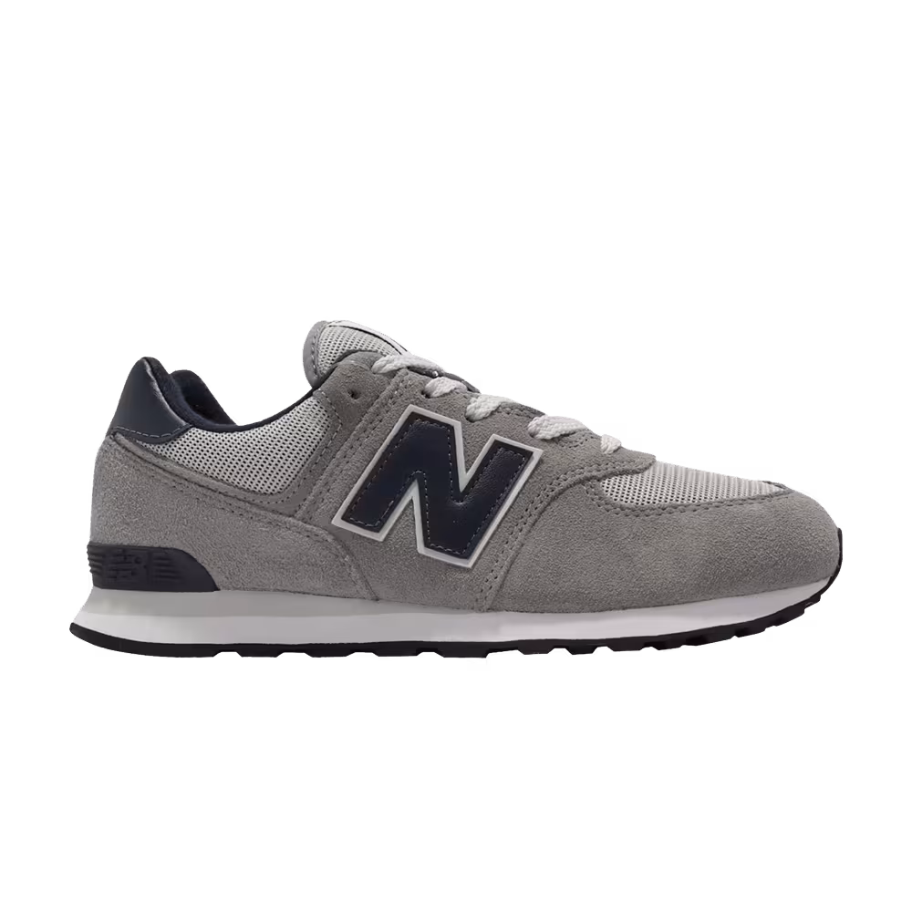 New Balance 574 Big Kid Wide Grey Navy