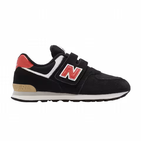 New Balance 574 Little Kid Wide 'Black Ghost Pepper'