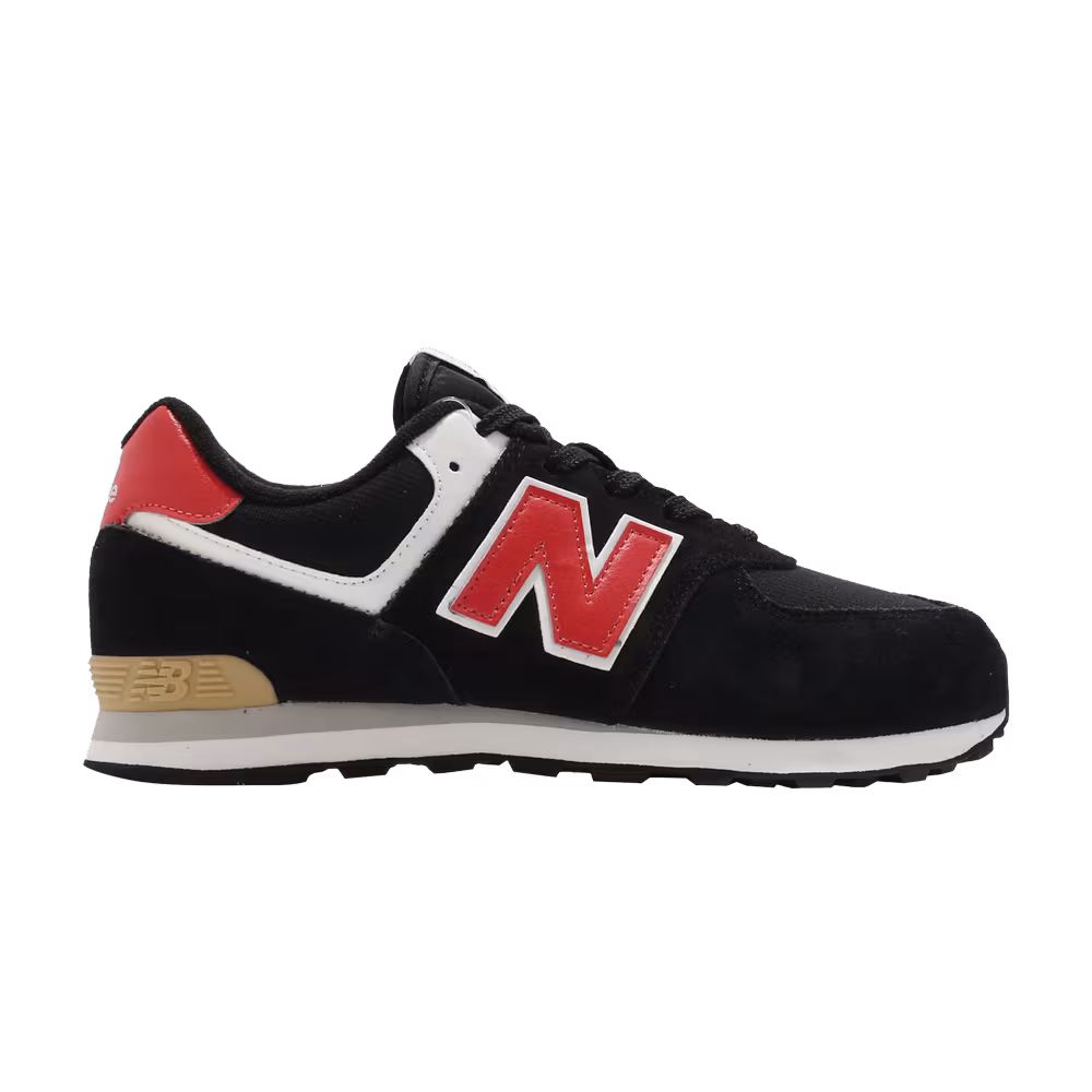 New Balance 574 Kids Wide Black Ghost Pepper