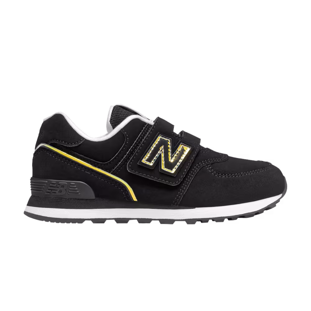 New Balance 574 Wide Kids Black Gold