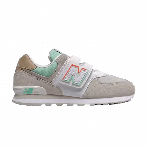 New Balance 574 Kids Wide 'Beige Mint Green'